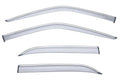 Wellvisors Side Window Visors Deflectors Rain Guards With Chrome Trim for 1992-1999 Mercedes-Benz S-Class SWB / W140 SWB Sedan 3-847MB017