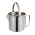 tsondianz Outdoor Stainless Steel Kettle 1.2L Mountaineering Camping Teapot Portable Hanging Pot Cooker Coffee Pot Picnic Pot