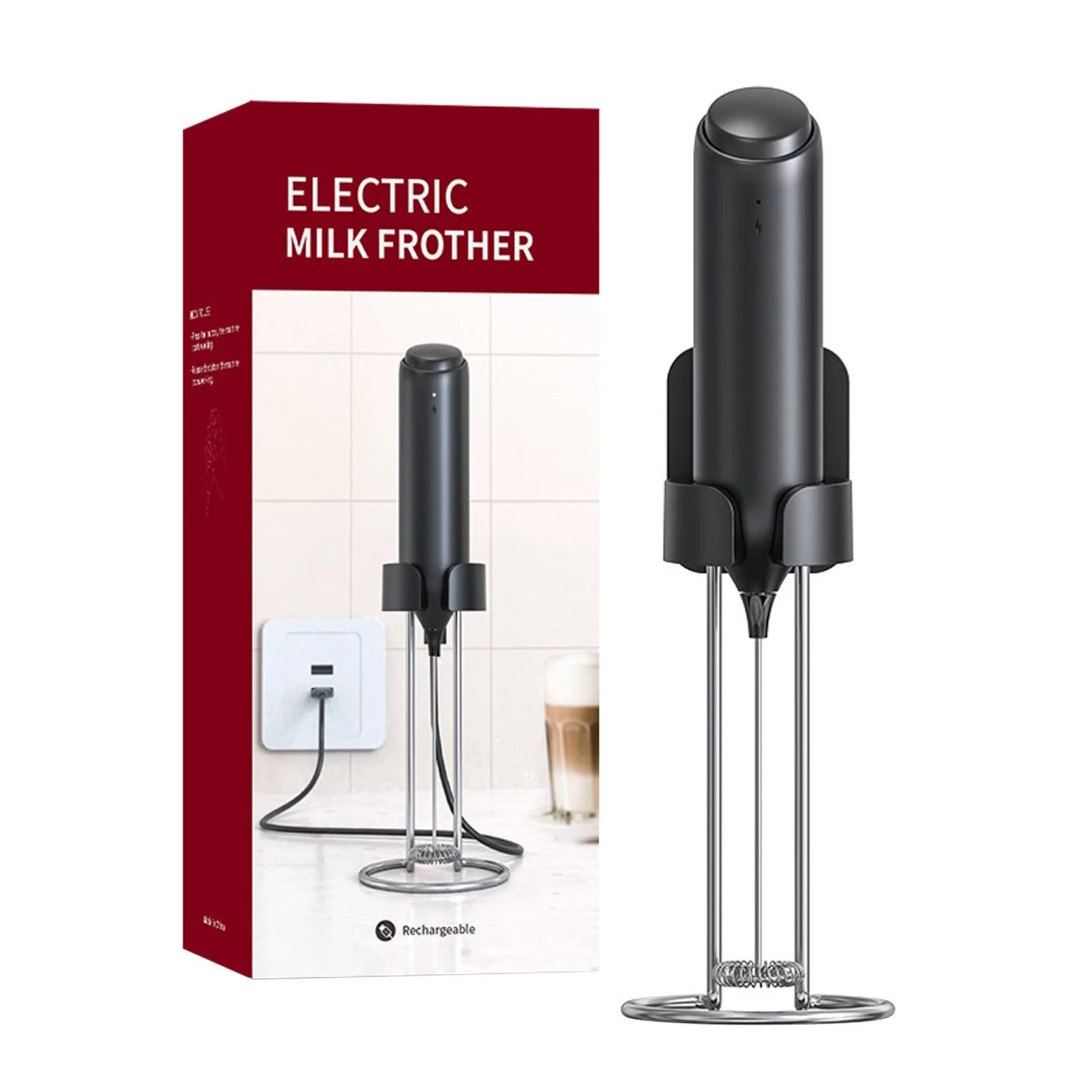 Milk Frother Handheld Portable Coffee Maker Hand Mixer Mixer Electric Hand Whisk Milk Frothers For Cappuccino/Hot Chocolate/Latte Small Coffee Machine