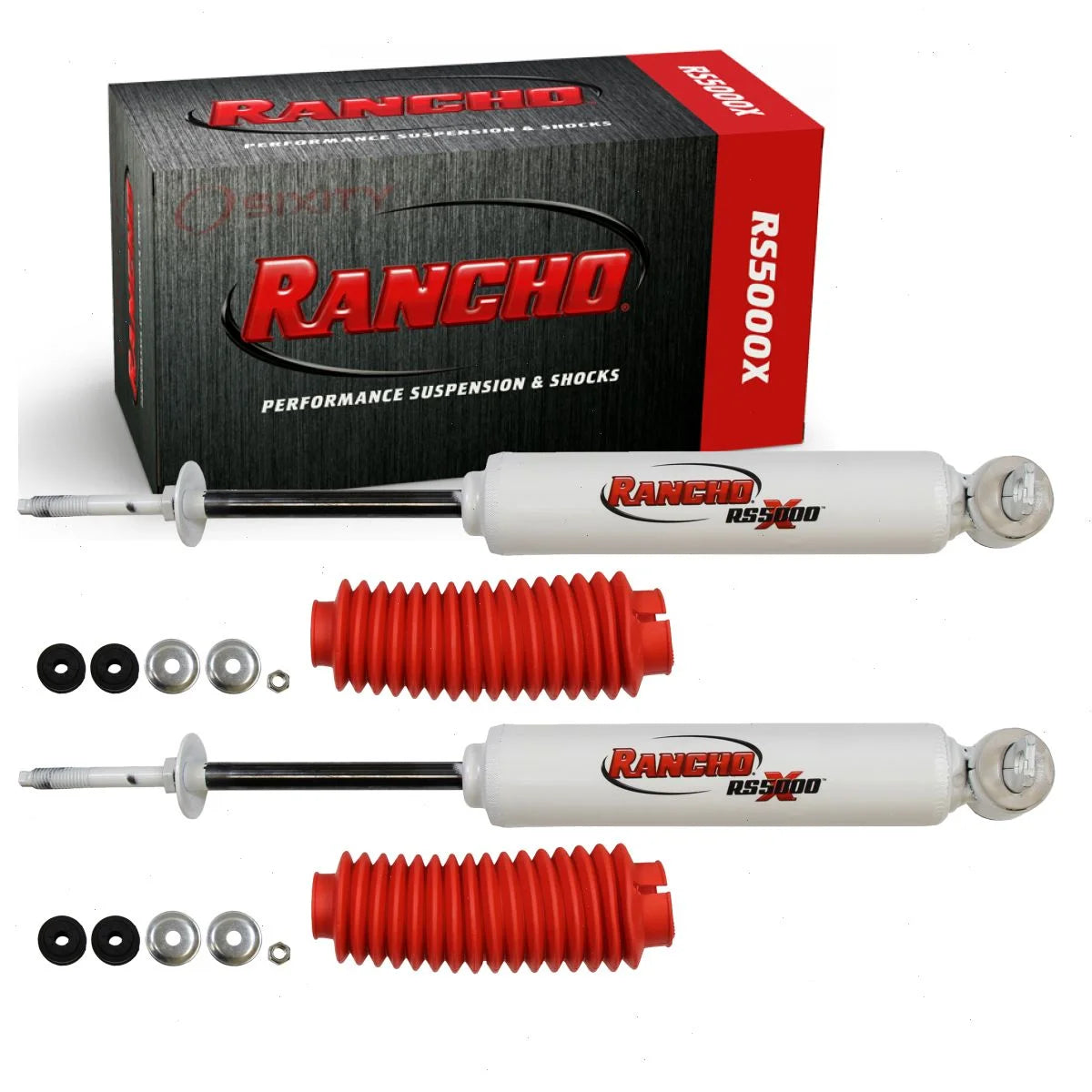 2 pc Rancho Front RS5000X Shock Absorbers compatible with Toyota Tacoma 1995-2004