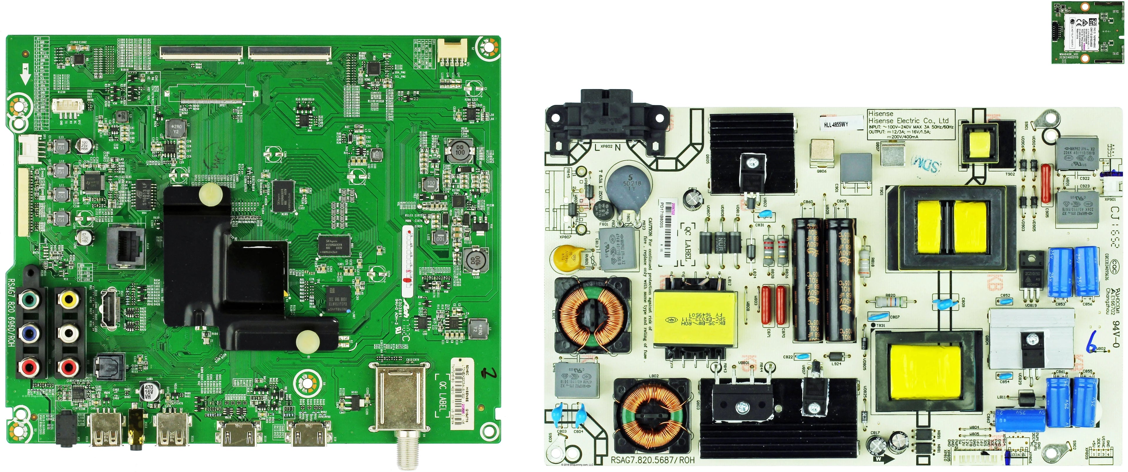 Hisense 50H5C Complete LED TV Repair Parts Kit Version 2 (SEE NOTE)