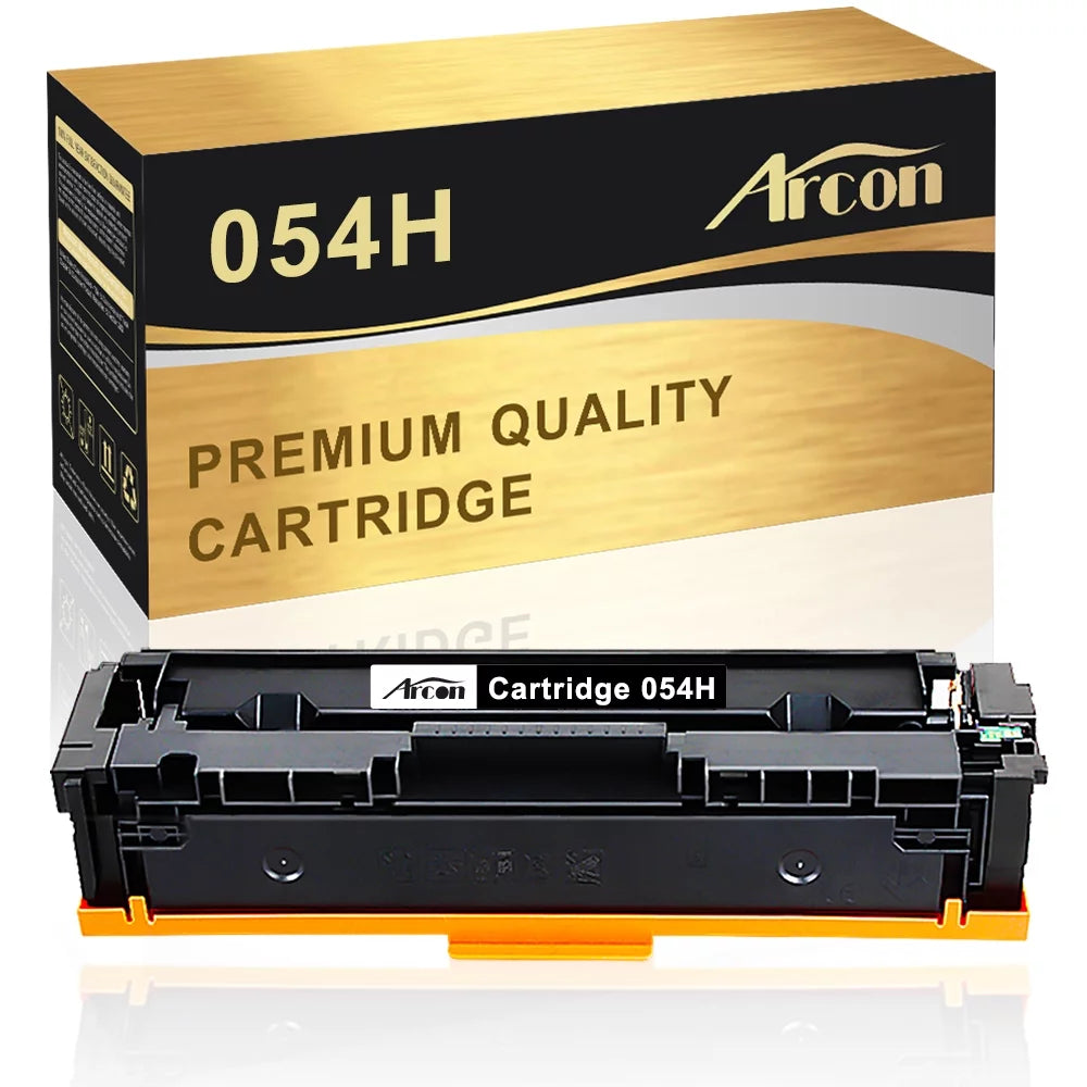 Arcon 1-Pack Compatible Toner for Canon 054H 054 CRG-054 Color imageCLASS MF644Cdw MF642Cdw MF641Cw MF640C MF641Cdw LBP622Cdw 620 623Cdw 623Cdn Printers (Black)