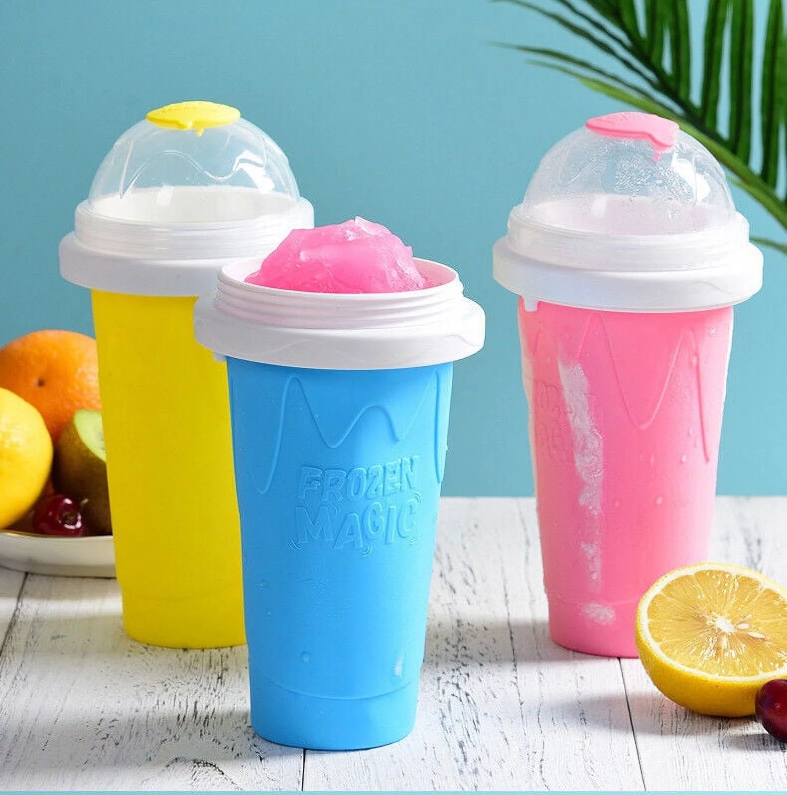 JahyShow Slushie Maker Cup Quick-Frozen Smoothies Homemade Milkshake Bottle Fast Cooling