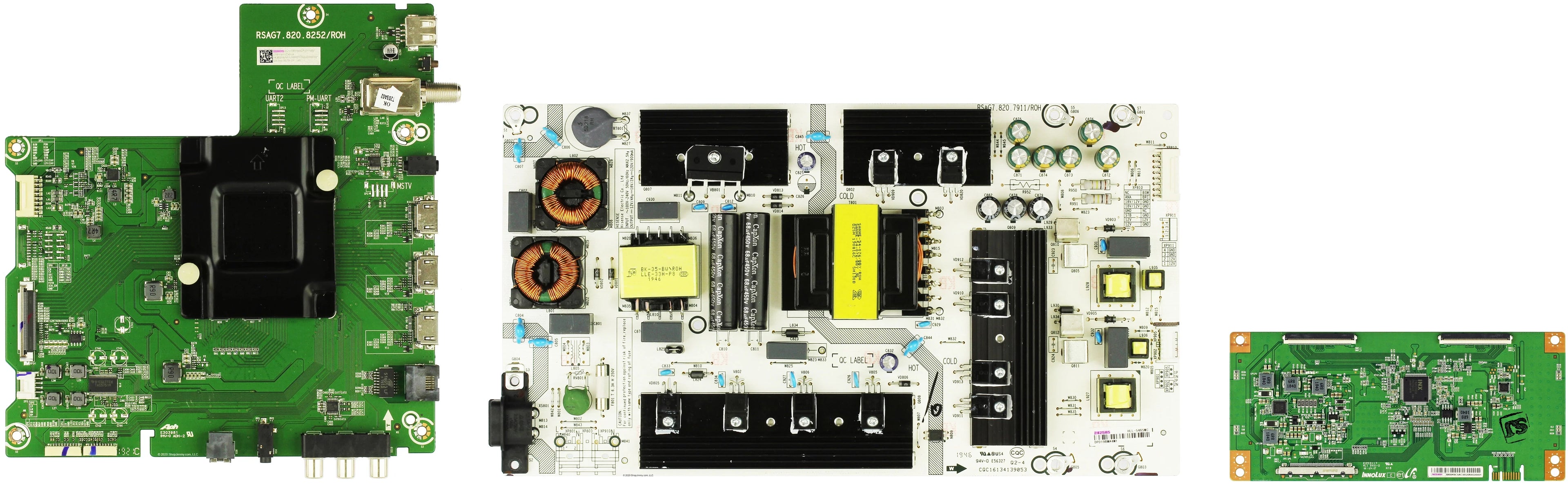 Hisense 65R7050E1 Complete LED TV Repair Parts Kit VERSION 2 (SEE NOTE)