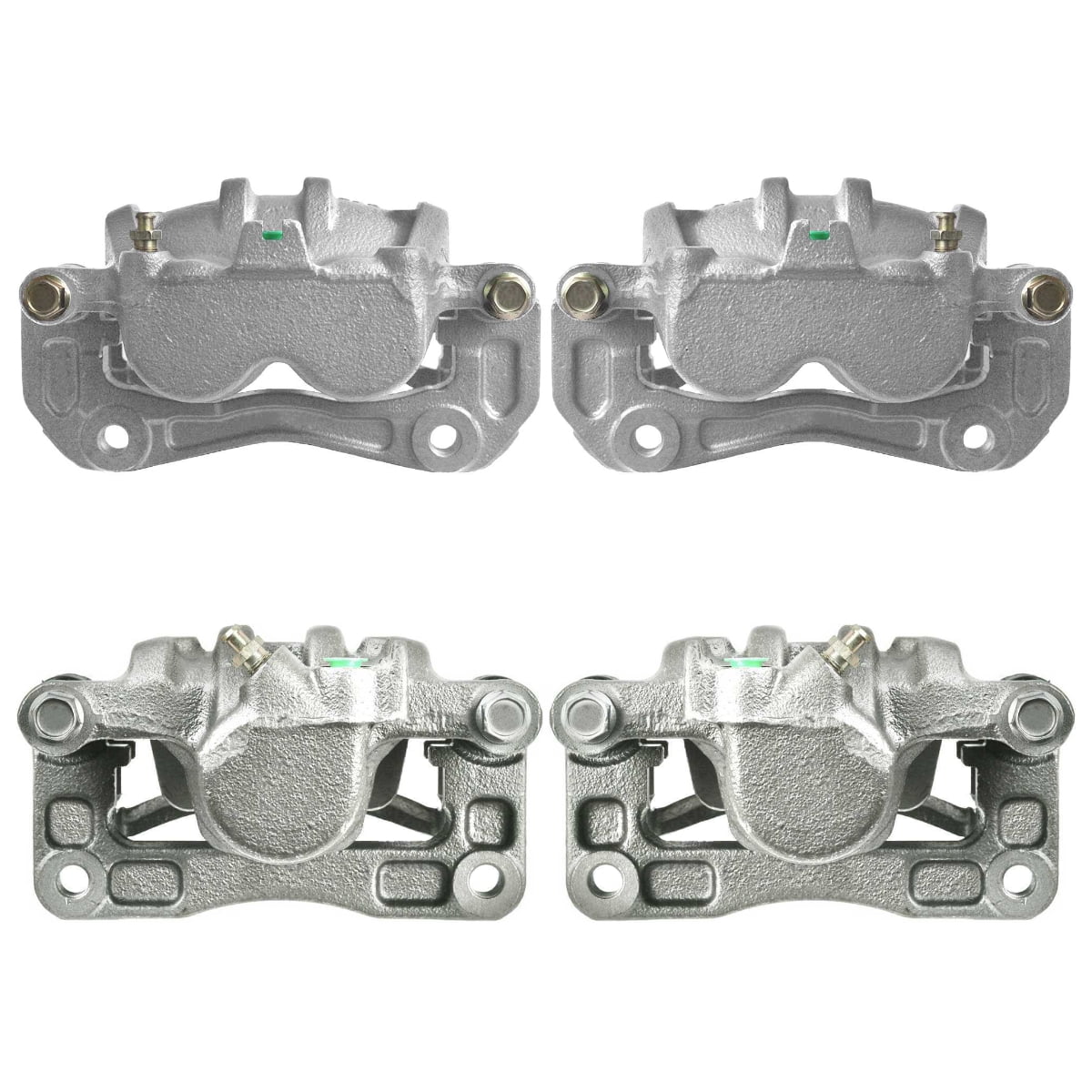 AutoShack Front and Rear New Brake Caliper Assembly with Bracket Set of 4 Replacement for 2007-2009 Chevrolet Equinox 2012-2015 Captiva Sport 2008-2010 Saturn Vue 2007-2009 Pontiac Torrent FWD BC40077