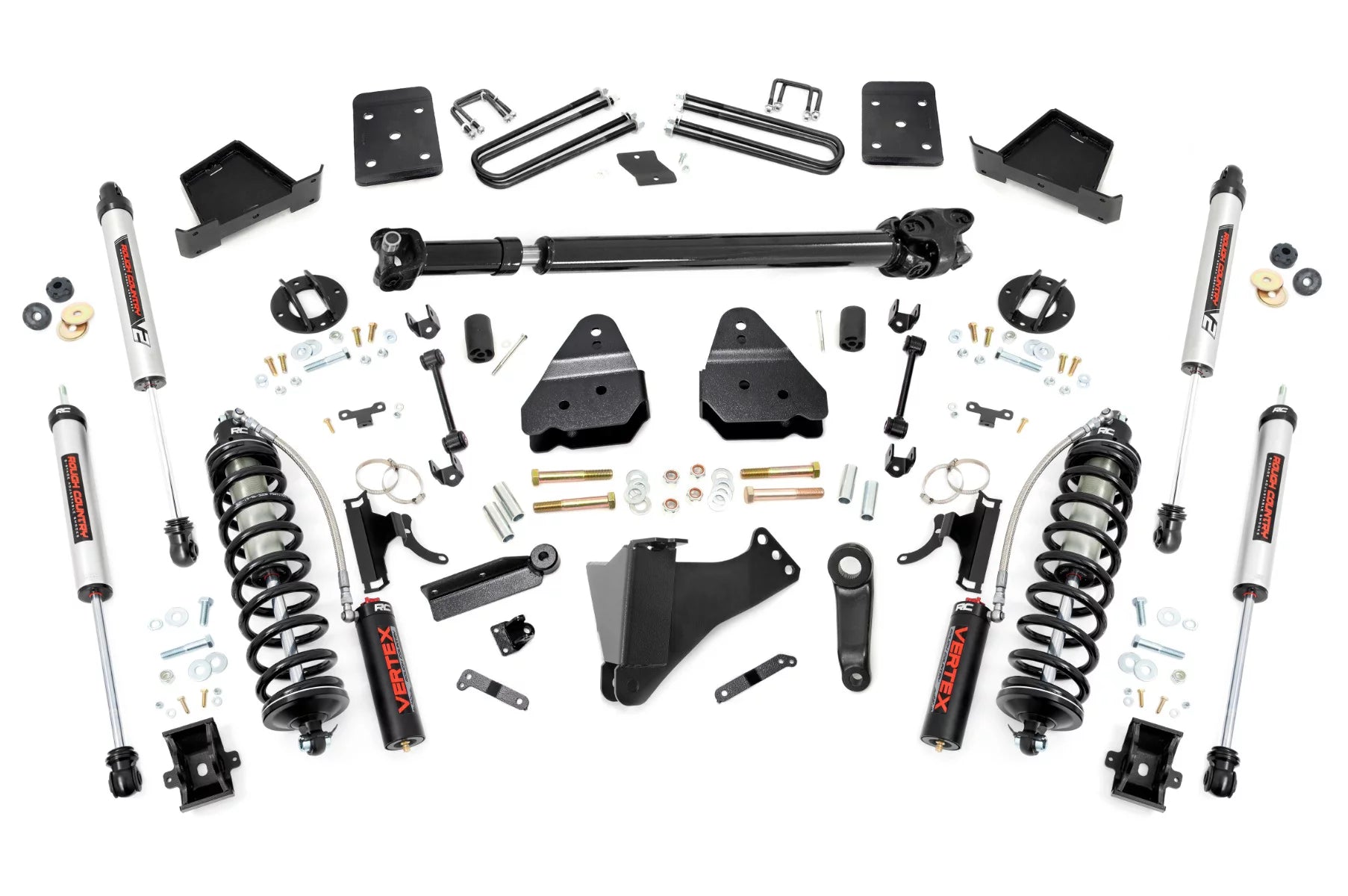 Rough Country 4.5 Coilover Lift Kit for 17-22 Ford Super Duty - 55058 Fits select: 2017-2022 FORD F250, 2017-2022 FORD F350