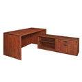 66 in. Legacy Hi-Low L-Desk Shell - Cherry