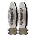 AutoShack Front Brake Rotors and Performance Ceramic Pads Kit Driver and Passenger Side Replacement for 2016 2017 2018 2019 2020 Mazda CX-5 2.0L 2.5L AWD FWD