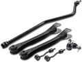 A-Premium 7Pcs Front Suspension Kit Upper Control Arm and Lower Ball Joint Stabilizer Bar Link Compatible with Jeep TJ Wrangler 1997-2006 4WD