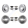 Transit Auto - Front Rear Disc Brake Rotors And Semi-Metallic Pads Kit For Mazda 3 Sport K8F-101180