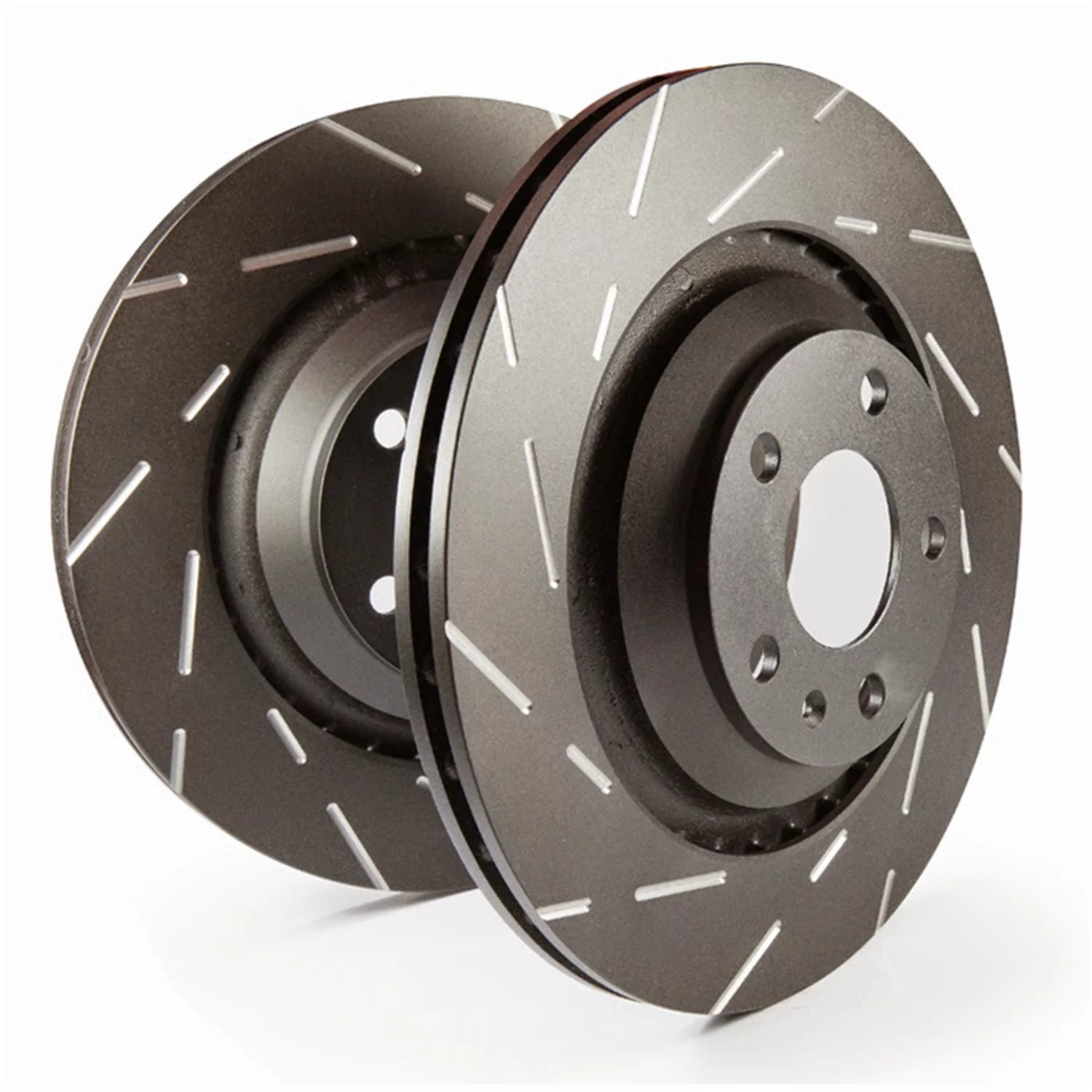 EBC Brakes USR Fine Slotted Rotors (Pair) Fits select: 2002-2004 FORD FOCUS, 2009-2011 HONDA CIVIC HYBRID