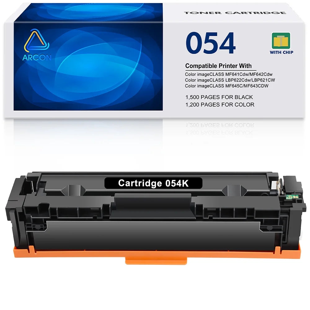 054 054H 1-Pack Compatible Toner for Canon Cartridge 054 Color ImageCLASS MF644Cdw MF642Cdw MF641Cw LBP622Cdw MF640C Black