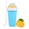 JahyShow Slushie Maker Cup - Quick-Frozen Smoothies and Homemade Milkshakes (Blue)