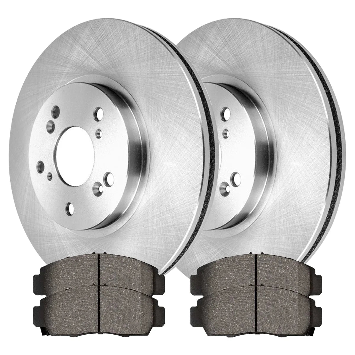 AutoShack Front Brake Rotors and Performance Ceramic Pads Kit Driver and Passenger Side Replacement for 2008-2009 Honda Accord 2009-2010 Acura TSX 2.4L 3.5L V6 FWD