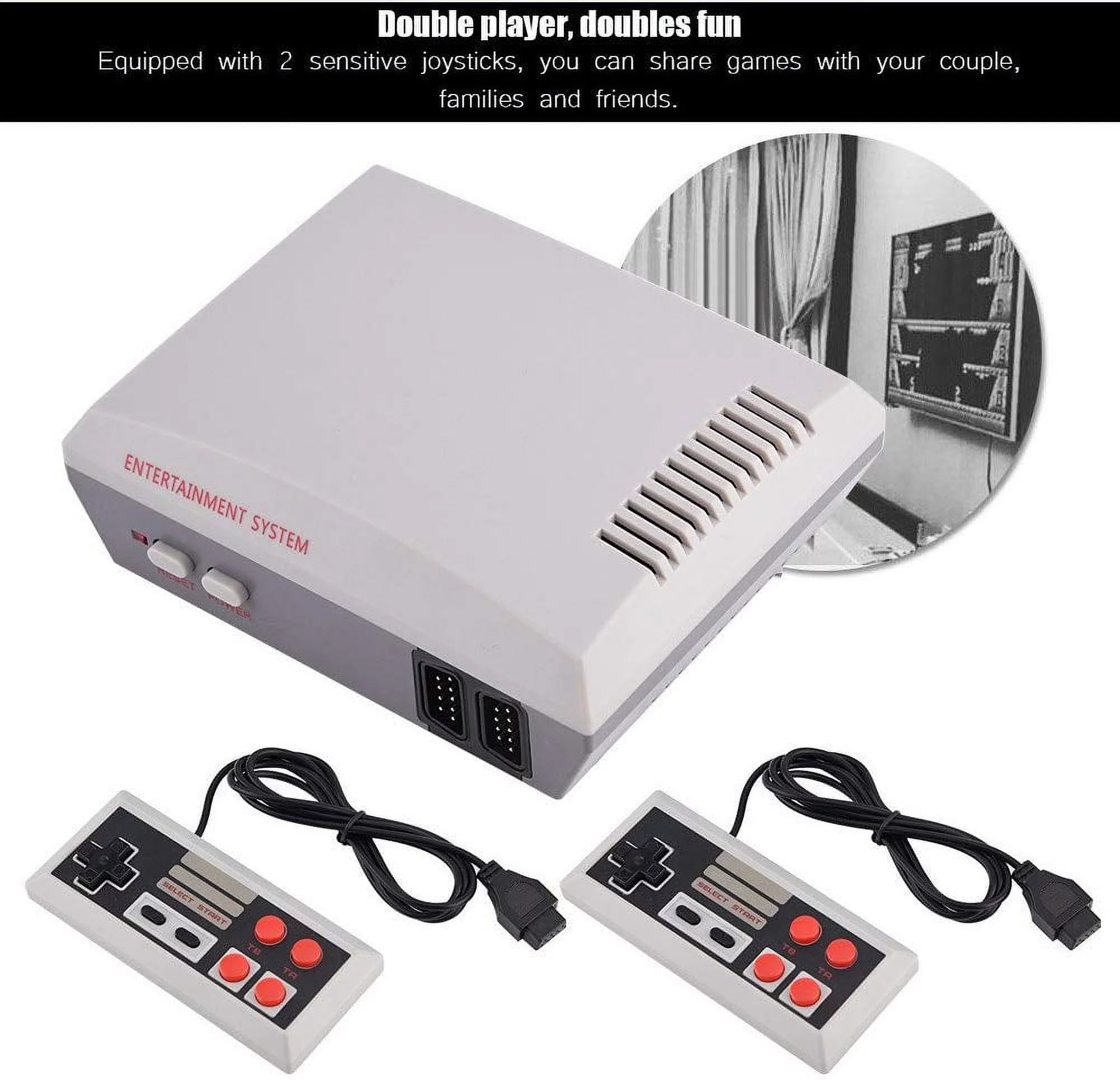 Mia Play Classic Mini Console, Built-in with 621 Classic Games
