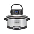 Hamilton Beach 2 in 1 6 Qt. Stainless Steel Slow Cooker with Air Fry Lid