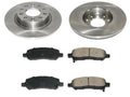Rear Ceramic Brake Pads and Rotor Kit - Compatible with 2013 - 2016 Dodge Dart 2014 2015
