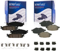 Detroit Axle - Brake Pads for Ford Explorer Flex Taurus Lincoln MKS MKT 4 Ceramic Brake Pads Front & Rear Replacement Brakes [Standard Duty Brakes]