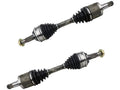 Front CV Axle Shaft - Set of 2 - Compatible with 2007 - 2018 Toyota Tundra 4WD 2008 2009 2010 2011 2012 2013 2014 2015 2016 2017