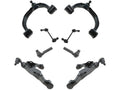 Front Upper and Lower Control Arm Sway Bar Link Tie Rod Kit - 8 Piece - Compatible with 2005 - 2015 Toyota Tacoma 4WD 2WD 2006 2007 2008 2009 2010 2011 2012 2013 2014