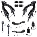 Detroit Axle - New 10-Piece Complete Front Upper Control Arms, Inner & Outer Tie Rods, Sway Bar Links and Ball Joints - For 1994-2001 Acura Integra - 92-95 Honda Civic No Si - [93-97 Civic Del Sol]