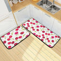 Hidove 2 Piece Kitchen Rugs and Mats, Fruit Cherry Cushioned Kitchen Mat Anti-Fatigue Comfort Floor Mat Non Slip Kitchen Rug Standing Mats for Kitchen, Sink, Bathroom (20x47+20x28in)