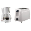Brentwood Appliances TS-260W Cool-Touch 2-Slice Toaster (WHT) & TS-213W 4-Cup Coffee Maker (WHT) Kit