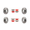 Front & Rear Disc Rotors & Semi-Metallic Brake Pads For Escape Mariner Tribute