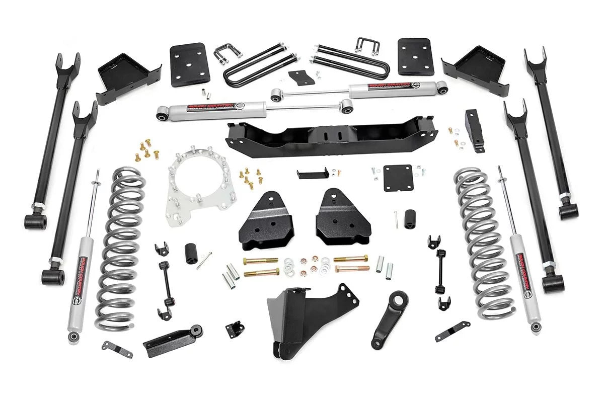 Rough Country 4-Link 6 Lift Kit for 17-20 F-250/F-350 w/4 Rear Axle - 50720 Fits select: 2017-2022 FORD F250, 2017-2022 FORD F350