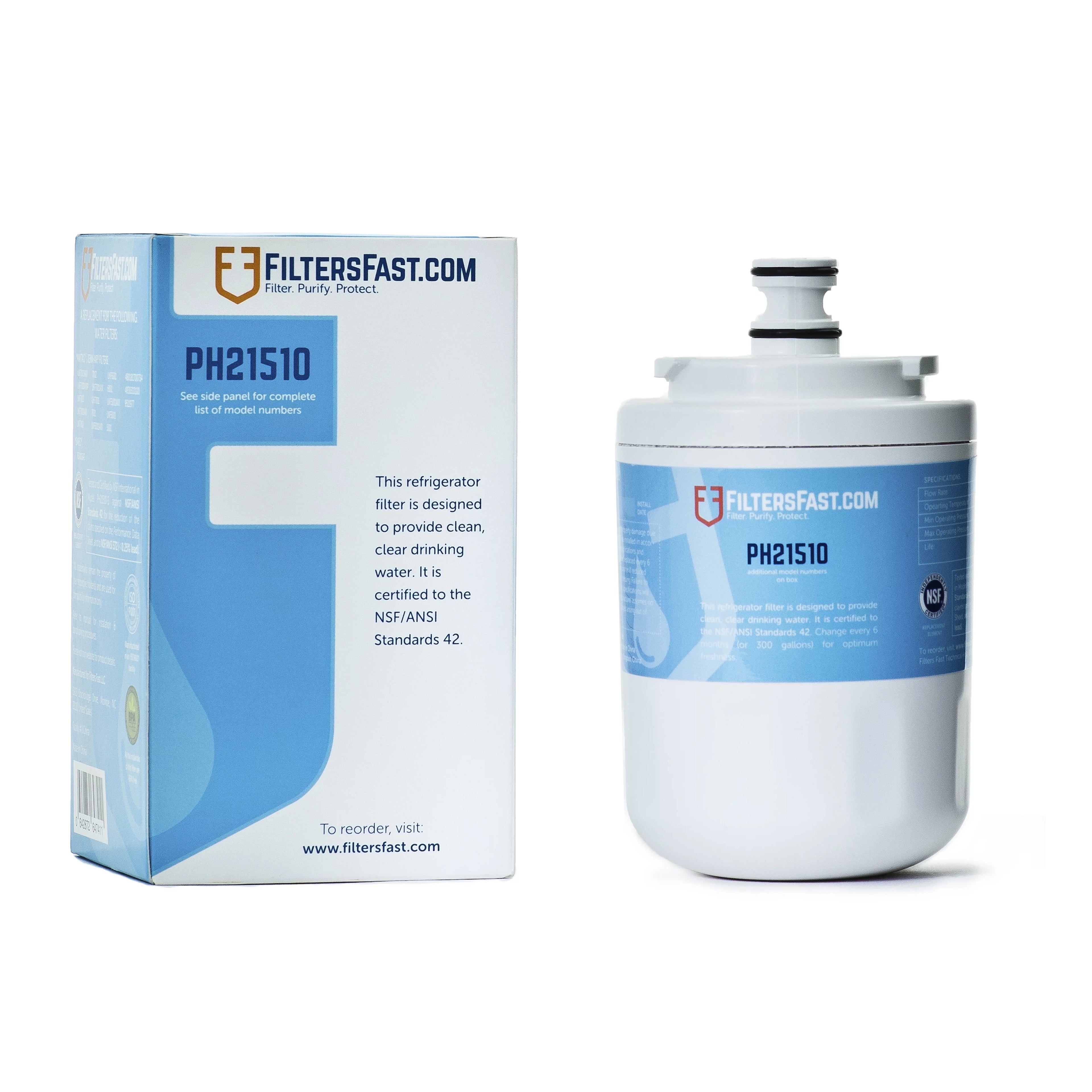 PureH2O PH21510 Compatible with Replacement for Maytag UKF7003 everydrop EDR7D1