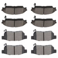 Teledu Front and Rear Brake Ceramic Pads For Honda 88-89 Civic Wagon Wagon 2WD Noise