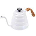 Espresso Pour Over Coffee Kettle  Gooseneck Tea Kettle  40 oz with Thermometer  Premium Stainless Steel Kettle Body