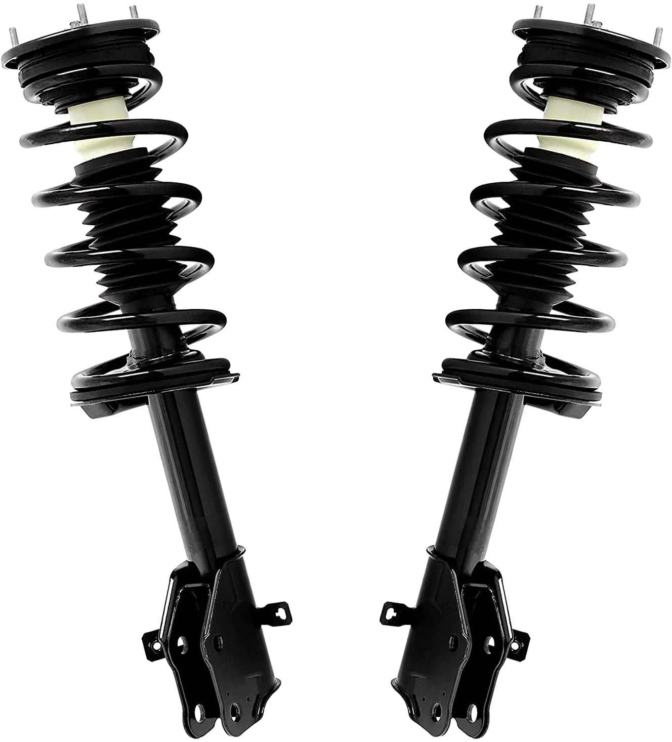 Detroit Axle - Front Struts for 2011-2014 Ford Edge 2011-2015 Lincoln MKX Complete 2 Struts with Coil Spring 2011 2012 2013 2014 Replacement Quick Install Ready Struts Assembly