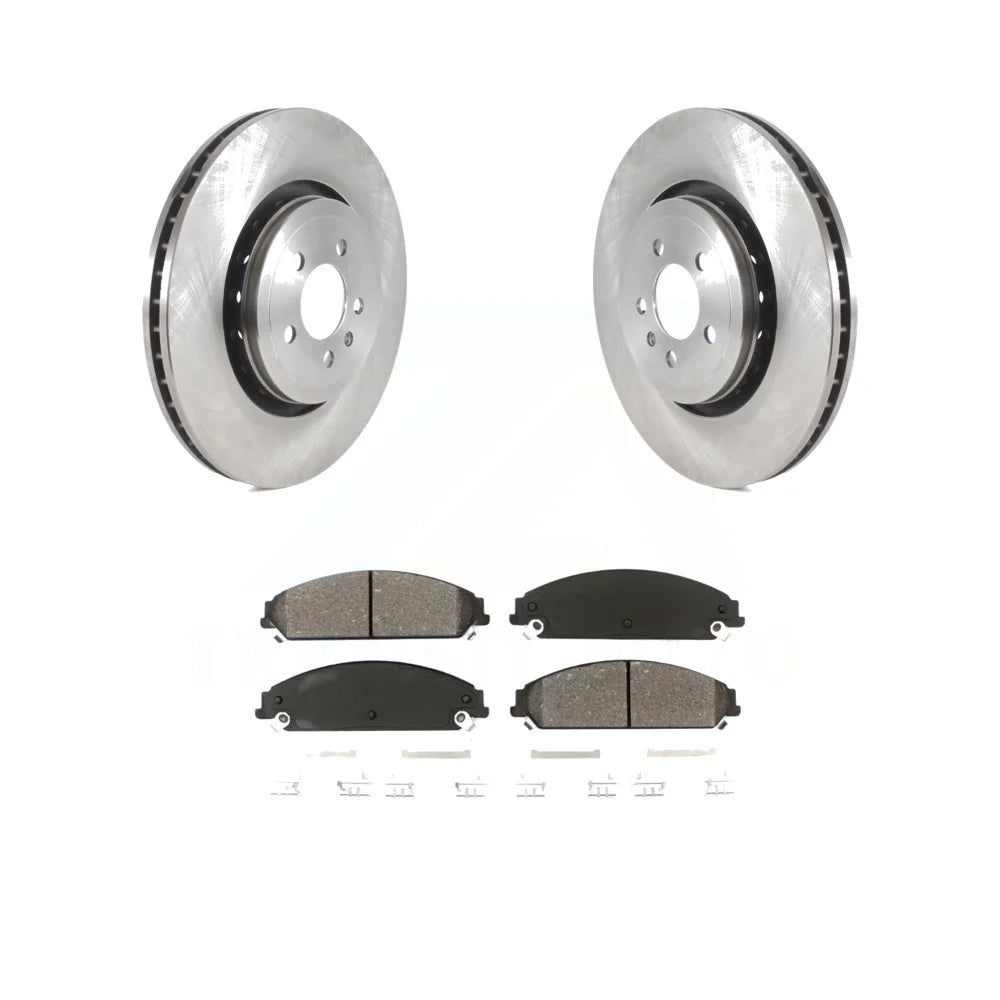 Transit Auto - Front Disc Brake Rotors And Semi-Metallic Pads Kit For Dodge Charger With 355mm Diameter Rotor K8S-103521