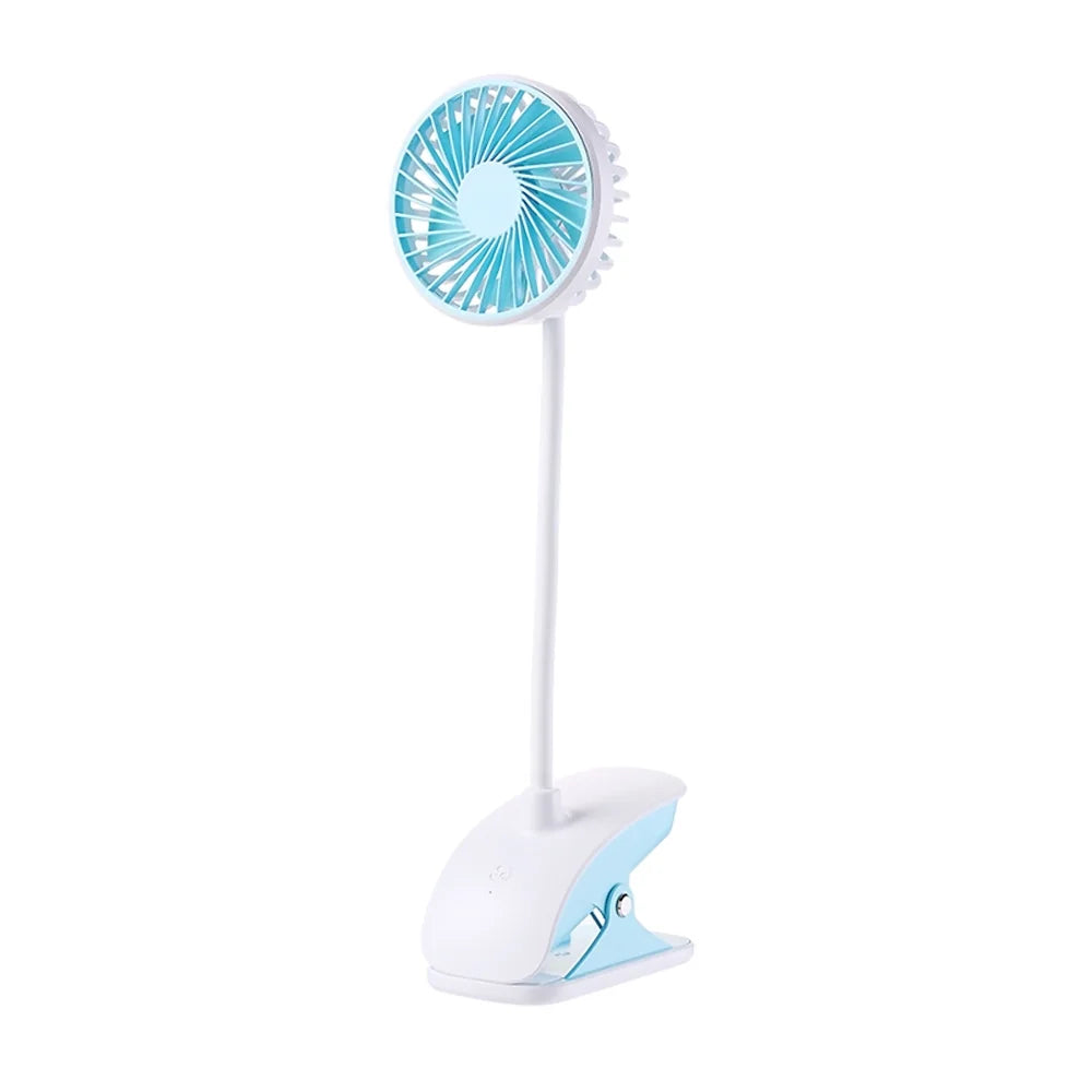 axGear USB Mini 360 Degree Rotary Fan Rechargeable Cooling Fan with 3 Speeds