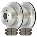 AutoShack Rear Brake Rotors and Performance Ceramic Pads Kit Driver and Passenger Side Replacement for Chevrolet Tahoe Suburban Silverado 1500 LD GMC Sierra 1500 Yukon XL Cadillac Escalade ESV 4WD RWD