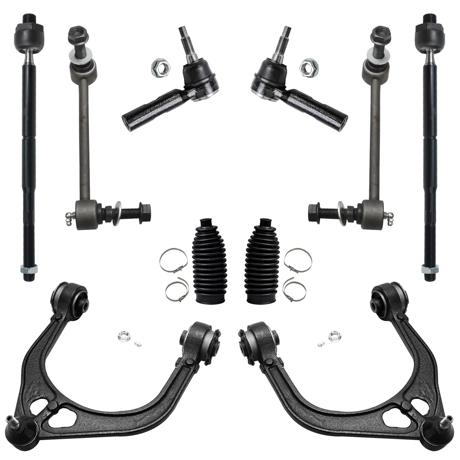 Detroit Axle - Front Upper Control Arms w/Ball Joints Suspension Kit Replacement for Chrysler 300 Dodge Charger Fits select: 2005-2006 CHRYSLER 300C TOURING, 2010 DODGE CHARGER SXT