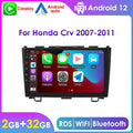 GPS Navigation Android 12 Wifi 2+32GB 9 Touch Screen Car Stereo Radio Head Unit Carplay Player For Honda CRV 2007-2011