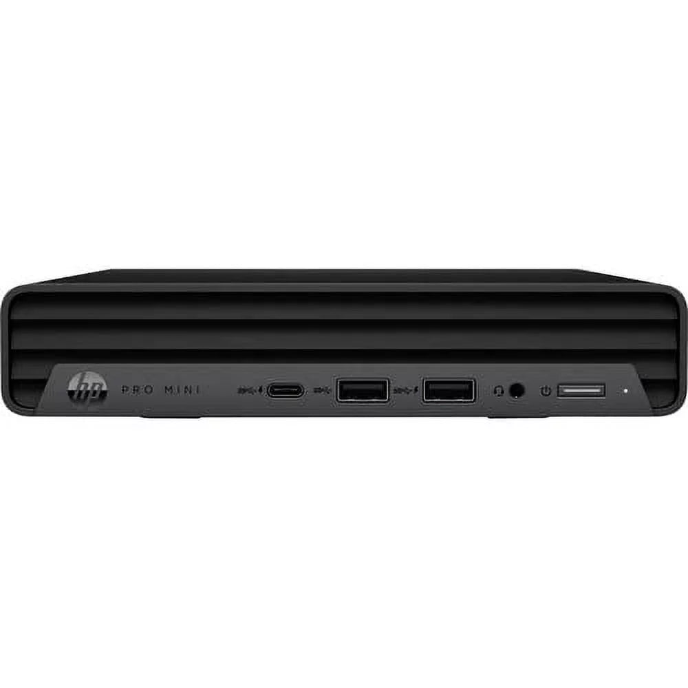 HP Pro Mini 400 G9 Desktop Computer - Intel Core i5 12th Gen i5-12500T Hexa-core (6 Core) 2 GHz - 8 GB RAM DDR4 SDRAM - 256 GB M.2 PCI Express NVMe 4.0 x4 SSD - Mini PC - Black