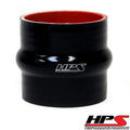 HPS HTSHC-200-L6-BLK 2 ID 6 4-ply Black Silicone Hump Coupler Hose