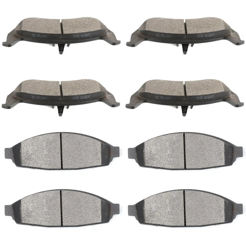 Teledu Front Rear Ceramic Brake Pads For Crown Grand Marquis Marauder Town Car Victoria