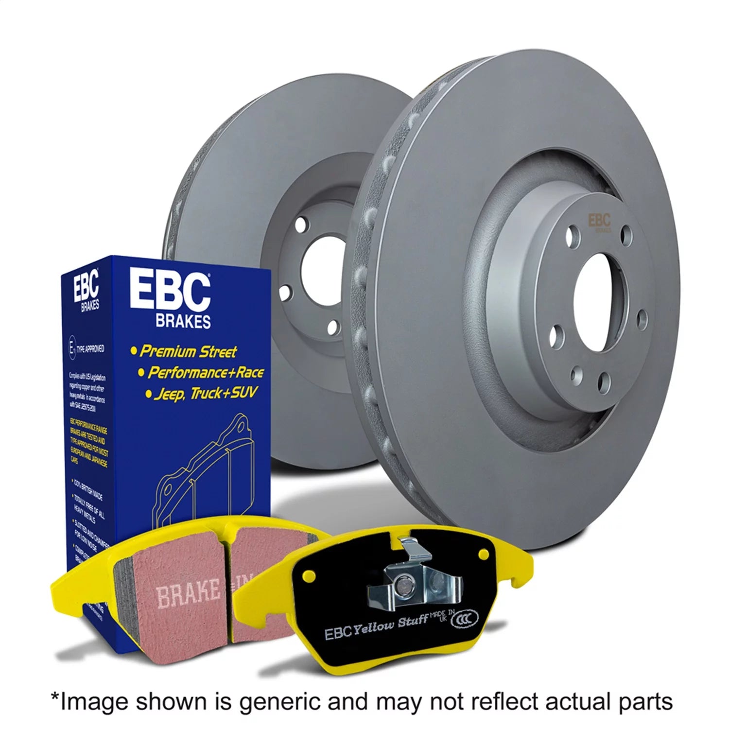 Ebc Brakes S13kr1103 S13 Kits Yellowstuff And Rk Rotors Fits Fits/For Forester Fits select: 1998-2003 SUBARU IMPREZA, 1998-2002 SUBARU FORESTER