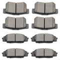 Teledu Front and Rear Brake Ceramic Pads For Civic RSX S2000 Type S Performance