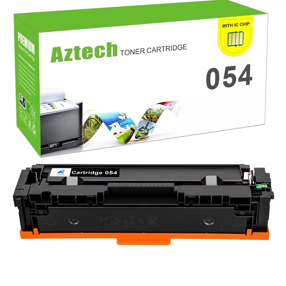 A AZTECH Compatible Toner Cartridge for Canon 054 CRG-054 Work with Color ImageCLASS MF644Cdw MF642Cdw MF640C MF641Cw LBP622Cdw LBP620 Printer (Black, 1 Pack)