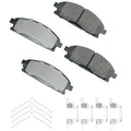 Akebono ASP691B Disc Brake Pad Kit Fits select: 1996-2004 NISSAN PATHFINDER, 1997-2003 INFINITI QX4