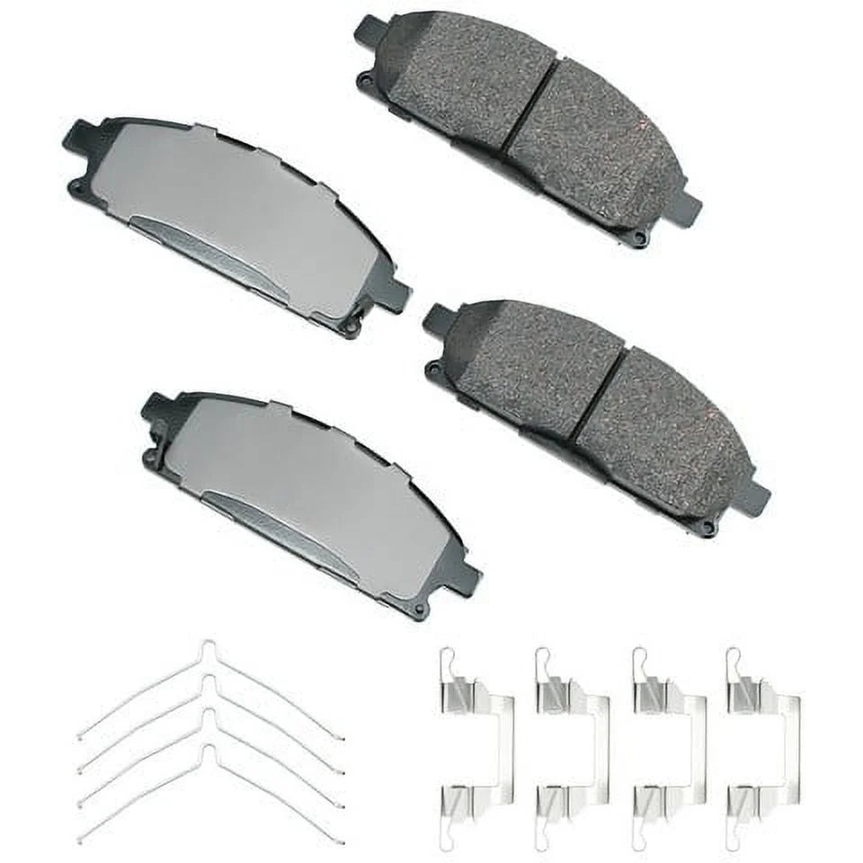 Akebono ASP691B Disc Brake Pad Kit Fits select: 1996-2004 NISSAN PATHFINDER, 1997-2003 INFINITI QX4