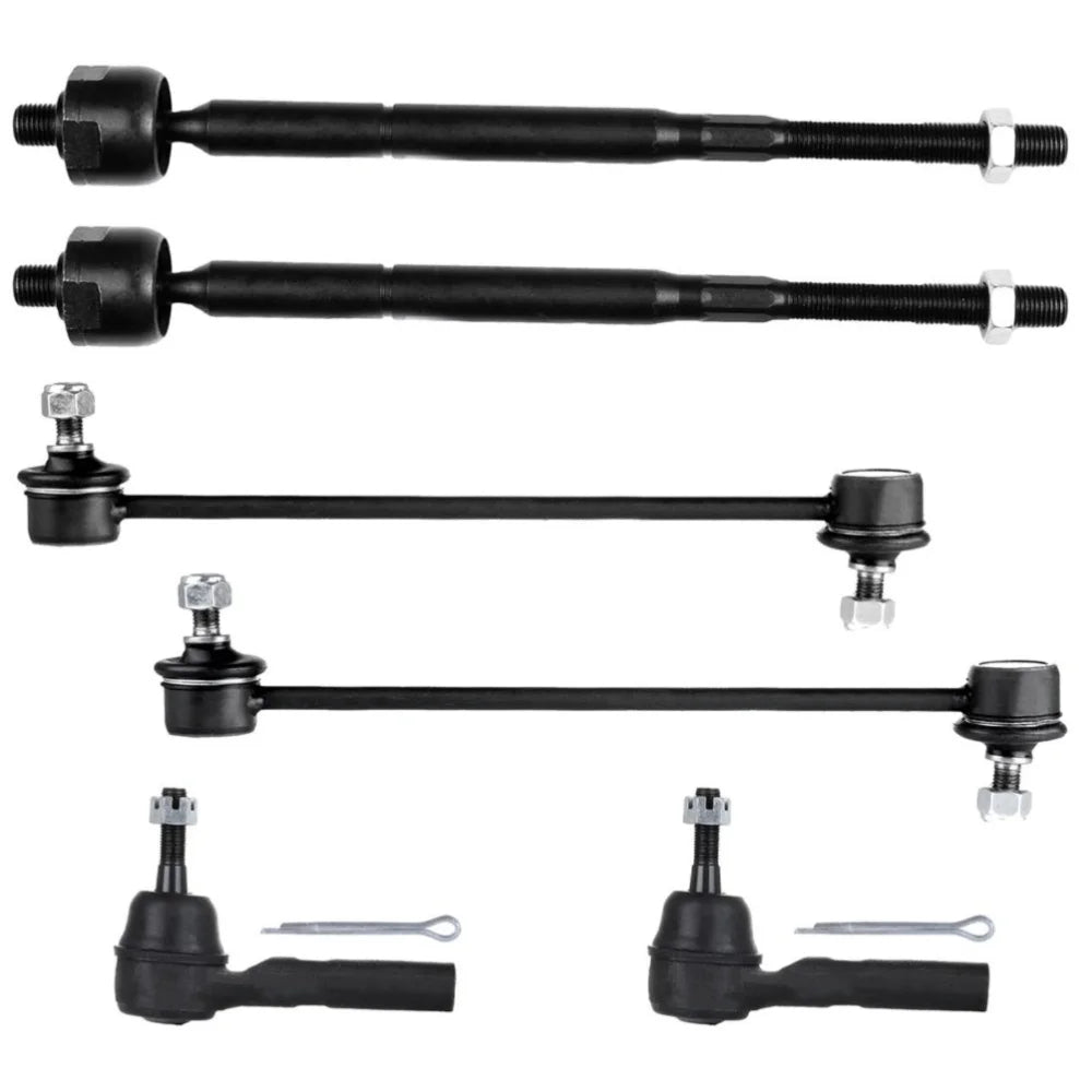 Teledu For Avenger Sebring Serbing 6pcs Front Inner Outer Tie Rods Sway Bars Kit