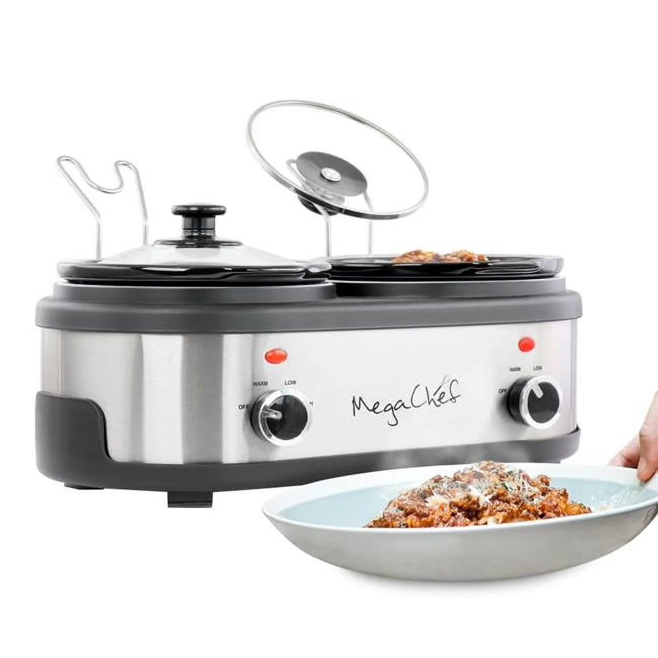 Dual 1.5 qt. Crock Buffet Slow Cooker