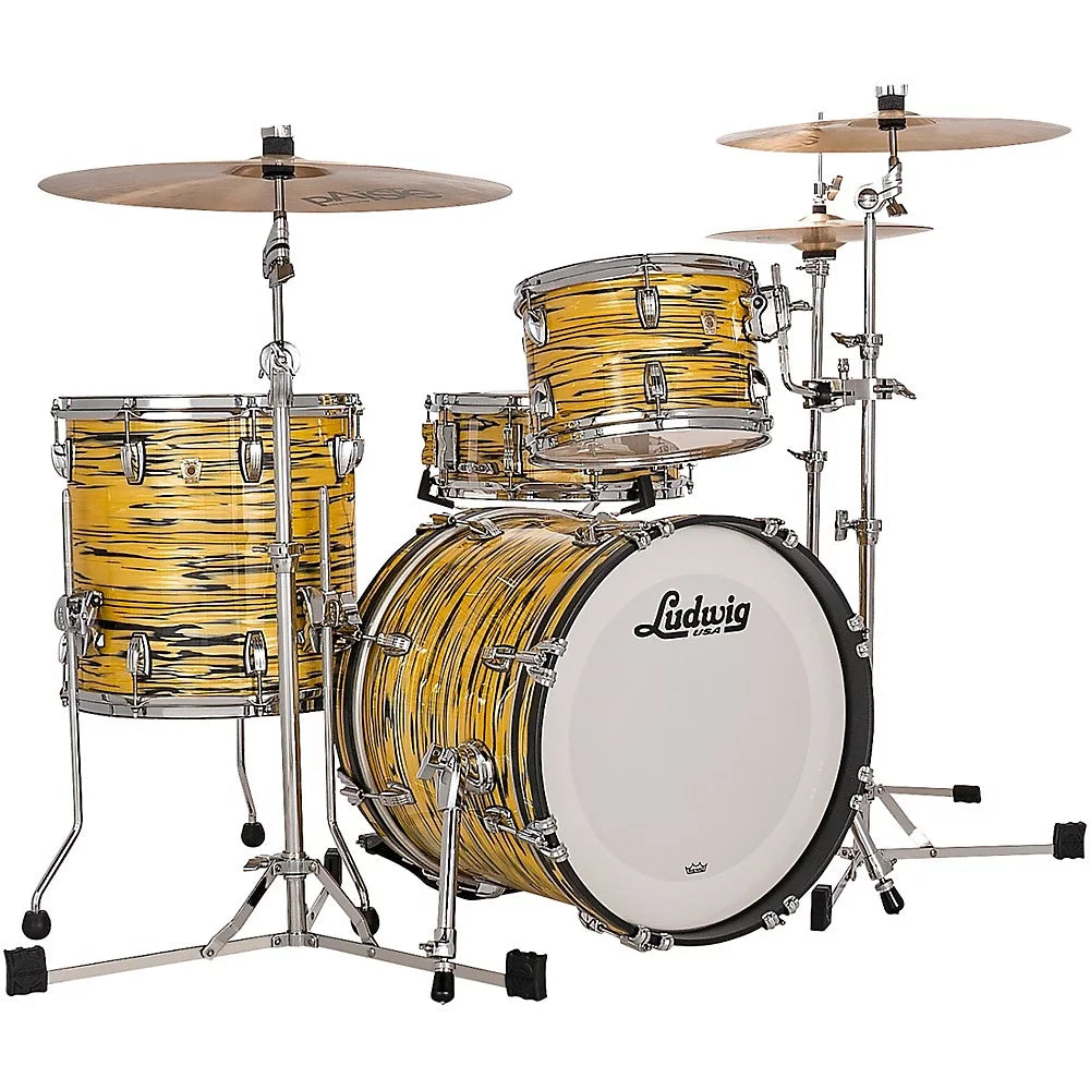 Ludwig Classic Maple 3-Piece Jazzette Shell Pack With 18 Bass Drum Lemon Oyster