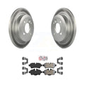 Transit Auto - Rear Coated Disc Brake Rotors And Semi-Metallic Pads Kit For Mini Cooper KGA-103419